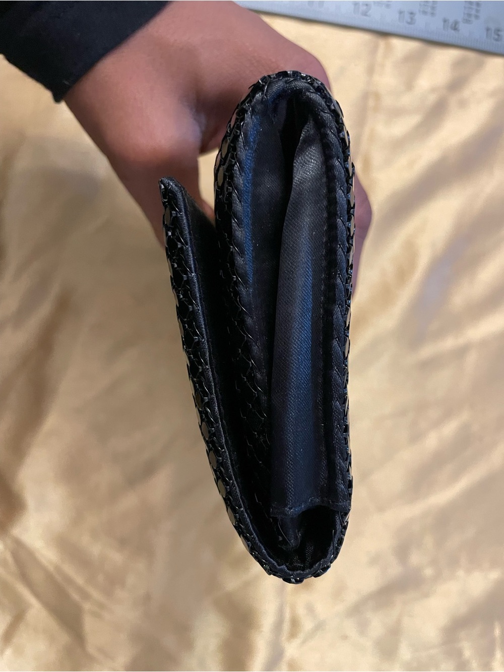 Black Sequin Evening Clutch NEW - Picture 4 of 8